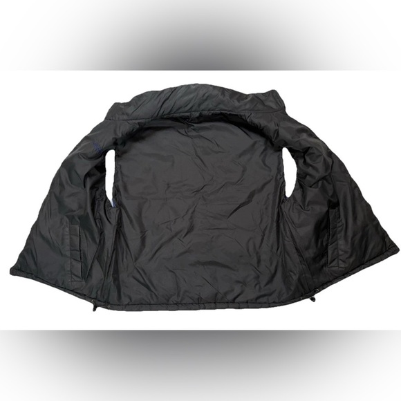 Vintage Starter Puffer Vest Mens XL Full Zip Blue Black Reversible Zip Pockets - Picture 6 of 7